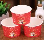 Red Wedding Insulated Disposable Soup Bowls Eco Freindly Materials
