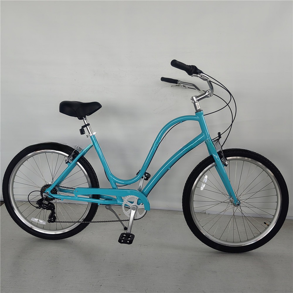 26x3 inch Unisex Step Through Aluminum Frame 3 Speed Beach Cruiser Bike for Rent in USA