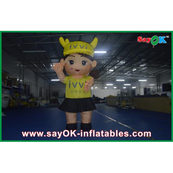 Simulation 3D Design Inflatable Cartoon Characters Printing Logo For Outdoor