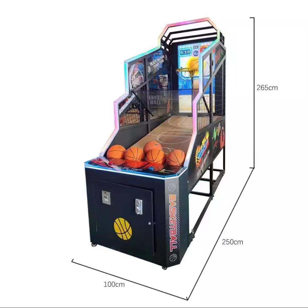 1 Player 3D Screen Arcade Electronic Basketball Shooting Game Machine 55 Inch Monitor