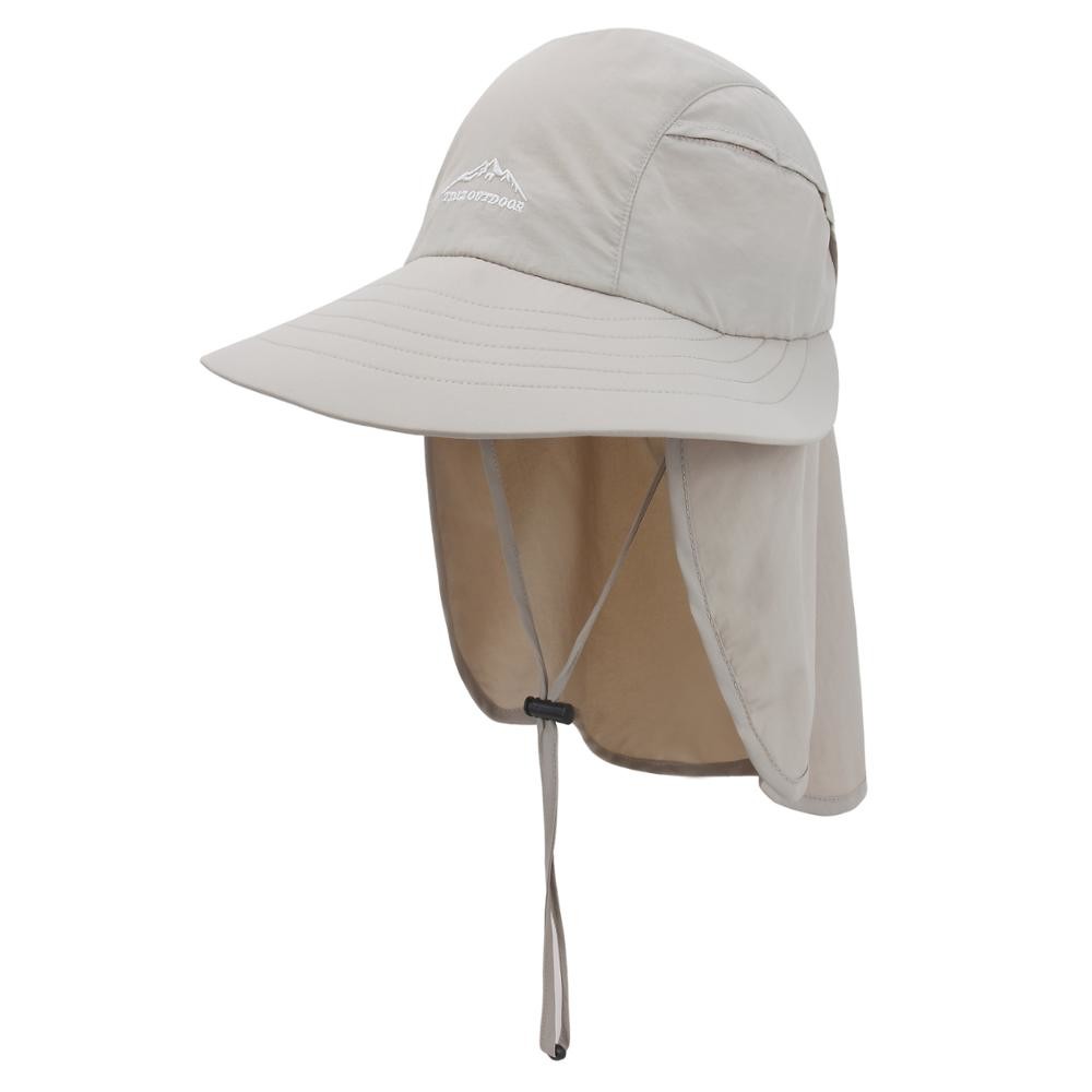 100%ployester Outdoor sun shade baseball Cap with Neck Flap Cover Bucket Hats with string Many colors are available