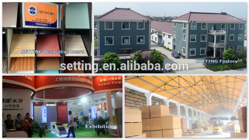 E1 grade UV MDF board for kitchen and Wardrop