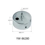 Ceiling Attachment Cylindrical Trapezoidal Brass Plated Nickel YW86278