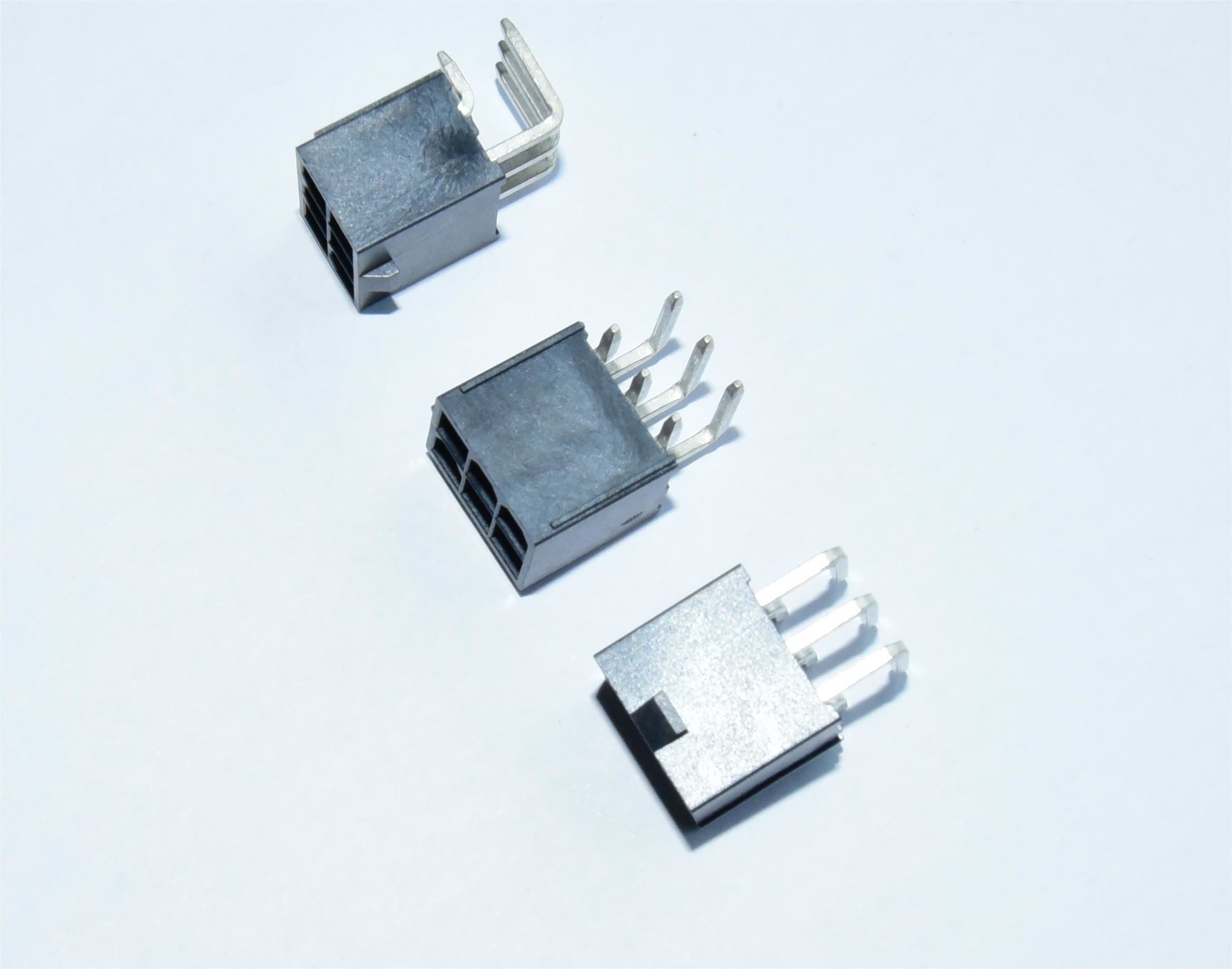 High-Performance Double Row 2x3p Black Elbow Pin Header for Stable Signal Transmission
