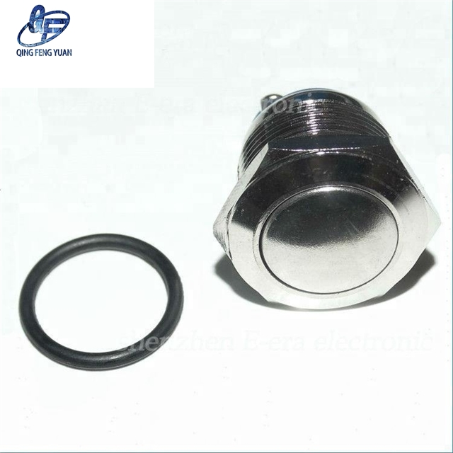 Other Electronic Components 12 Volt Self-Locking Diameter 16Mm Green 5Pins Led Push Button Switch