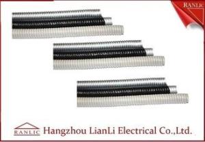 China Grey / Black Galvanized Steel Flexible Electrical Conduit with PVC Coated wholesale