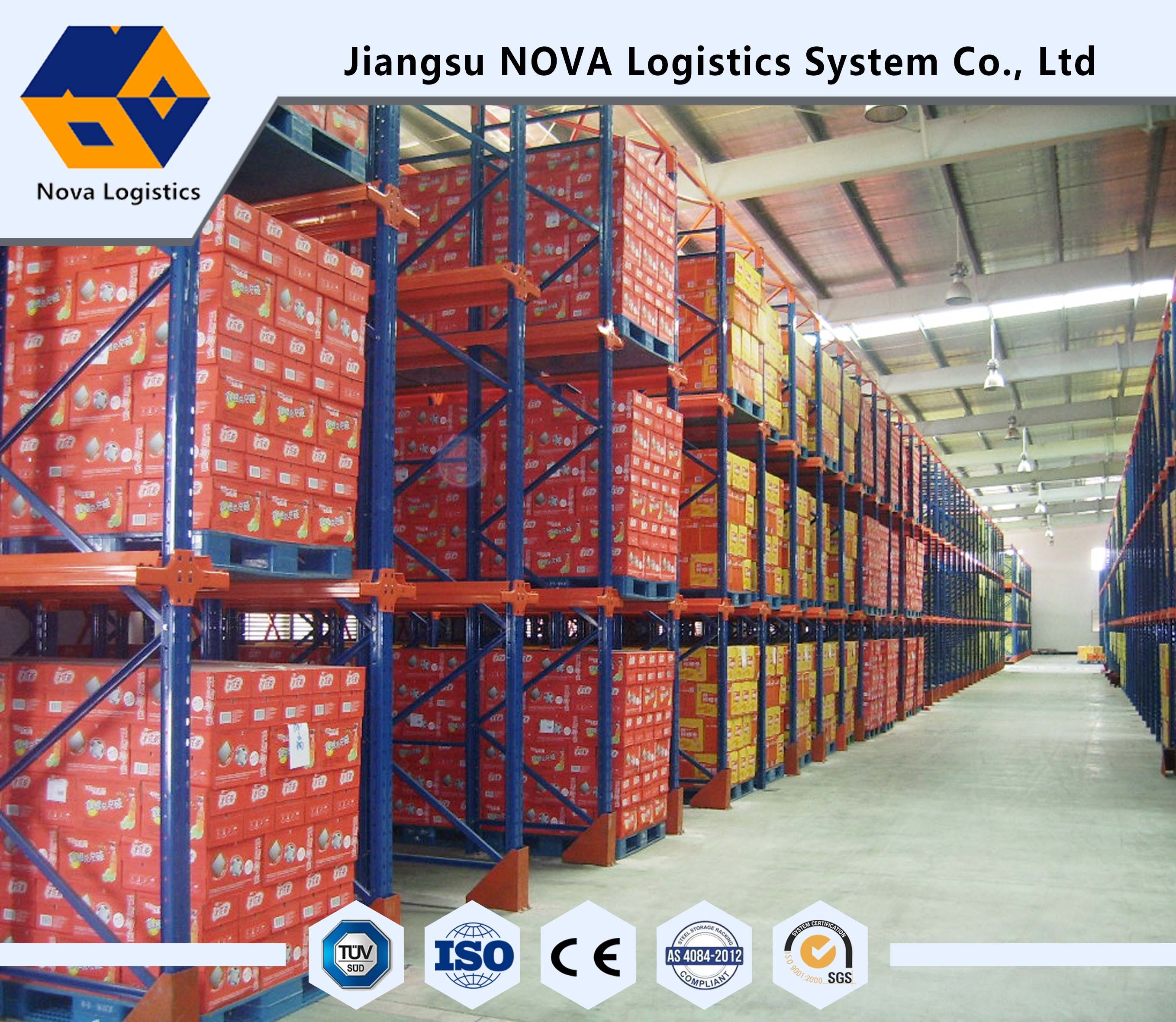 Single Entry Selective Pallet Racking With Single / Double Stacked Pallets