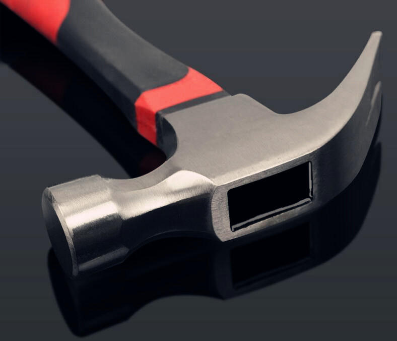 Durable quality Claw Hammer(XL-0005) with polishing surface and double colors rubber handle