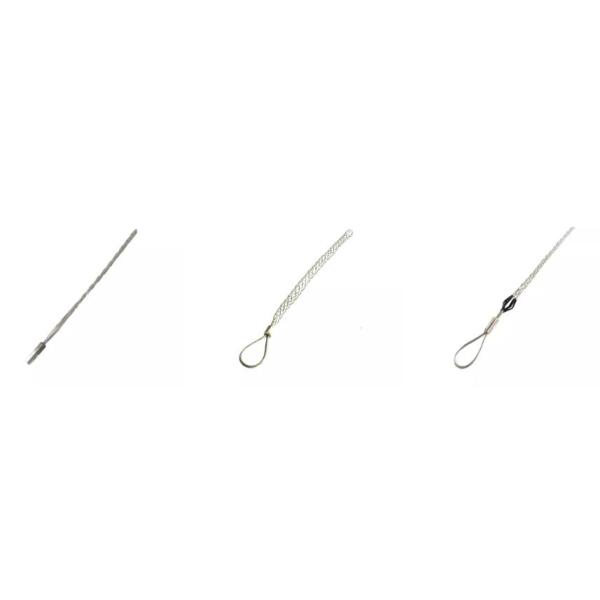 Galvanized Steel Pulling Basket Grip Flexible Eye Cable Stocking Pulling SGS
