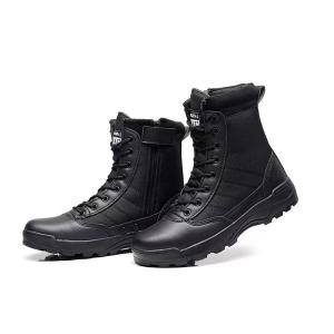 China Cow Suede Desert Boots Combat HikingDurable Rubber Sole Mountaineering Boots wholesale