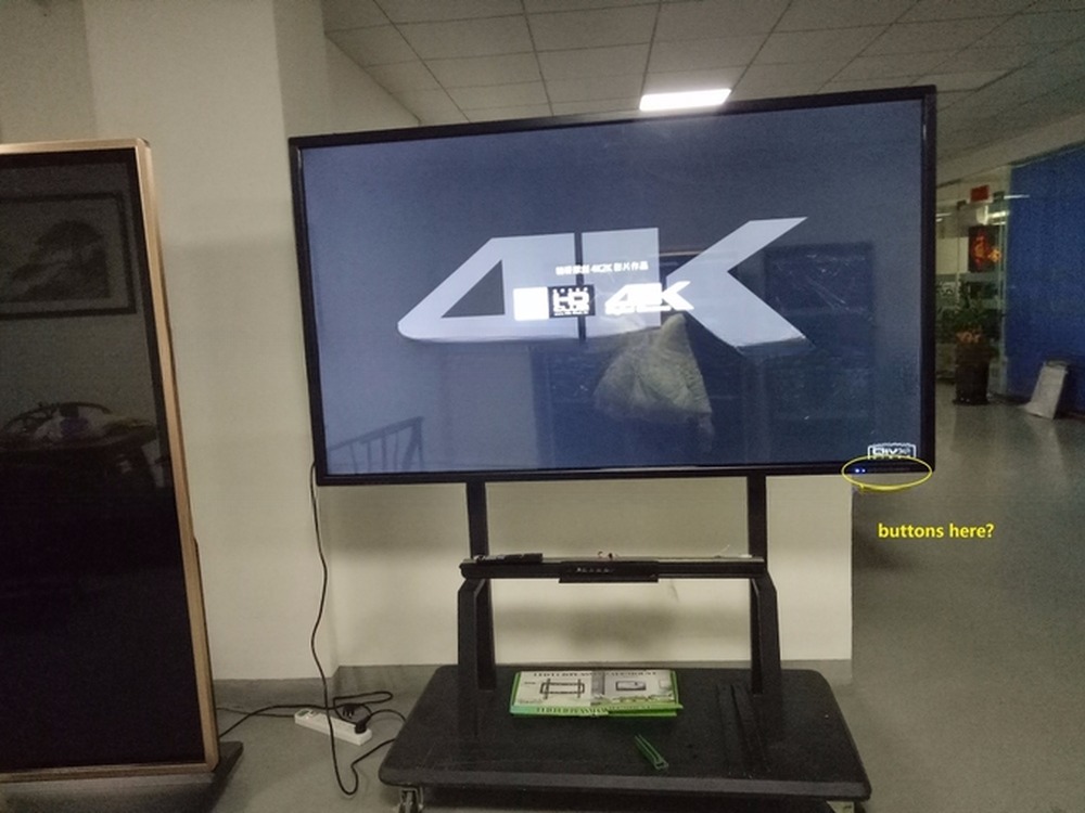 wall 65" Inch 4K UHD TFT LED LCD display ads media player for POS