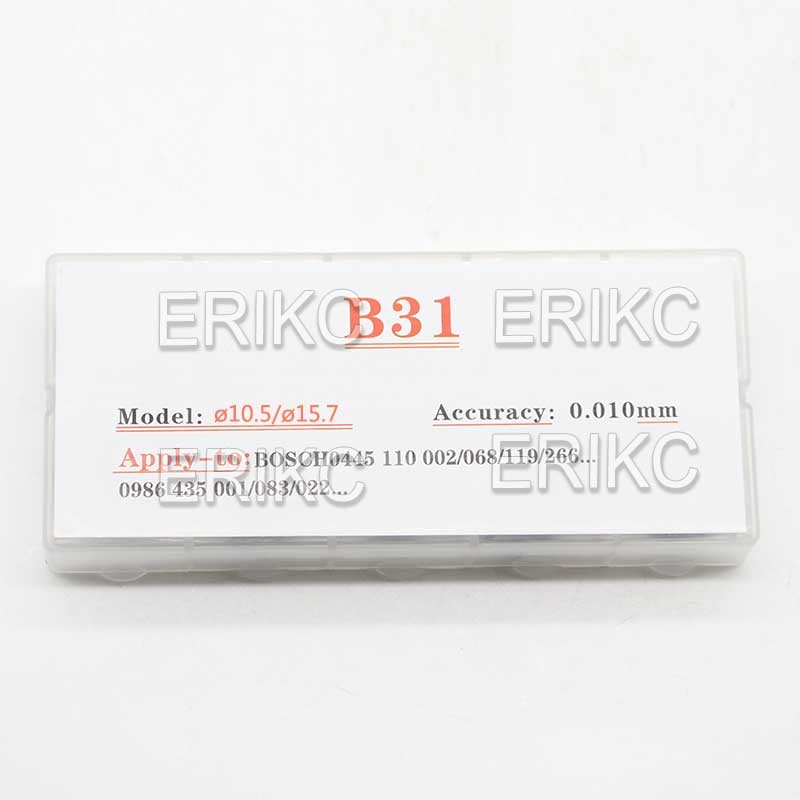 ERIKC B31 Injector Standard Sealing Washer Common Rail Spring Adjustable Shim Set 50 pieces for Bosch