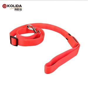 China LED Lighted Nylon Fabric Safety Pet Dog Leash With Bright Shining Light wholesale