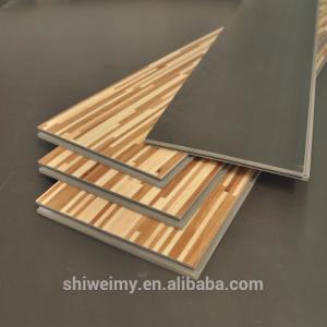China Mixed colors grid design modern flat wooden texture laminating flooring wholesale