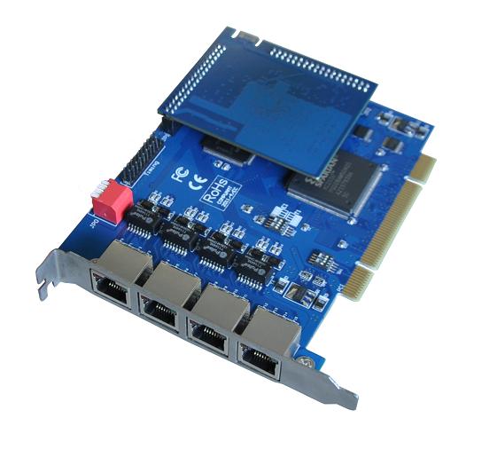 Popular 4 E1 pci asterisk card support 4u same as digium