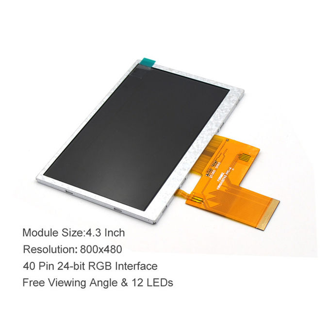 480x272 4.3Inch ST7282E Tft Lcd Touchscreen Display