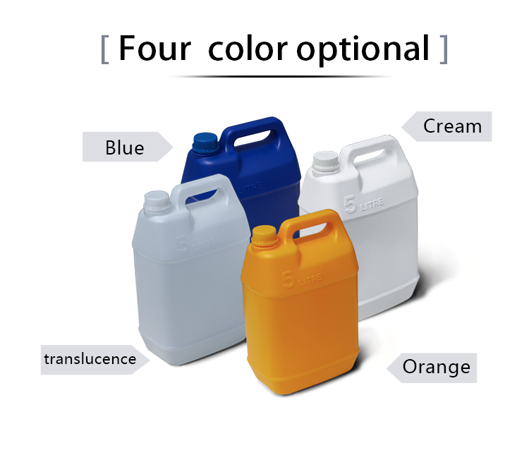 Electronic Chemicals Plastic Bottle With Handle 5L Plastic Jerry Can Leakproof