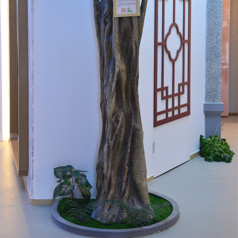 Customized Height faux banyan tree fire resistant Large Commercial Ficus Artificial Tree For Indoor Decoartion