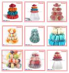 4 tier macaron display tower stand for french macaron