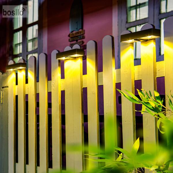 Wall Mounted Solar Garden Lights , Solar Powered LED Wall Light with 6000K White Light