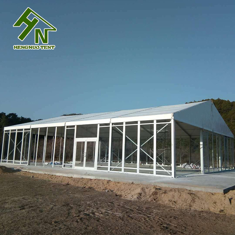 10x20m Outdoor Wedding Glass Roof Clear Wall Marquee 150 200 People Capacity