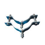 ISO9001 Hoop Plate Concrete Pole Clamp For Overhead Line