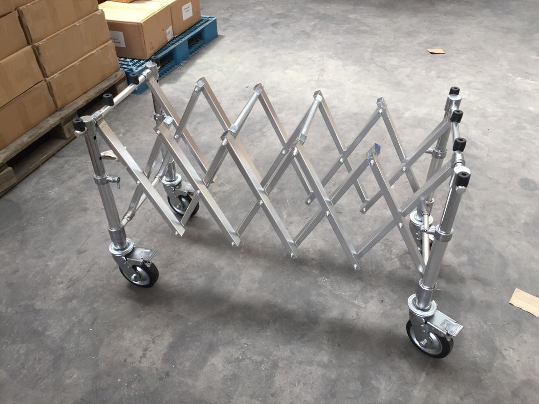 XH-5 Aluminum Alloy Coffin Trolley Funeral Equipment 450 Kg Lift Weight