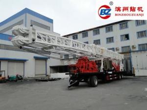 China BZT1500 Trailer Mounted Water Well Drilling Machinery Rig Rotary Down 1500m Hole Depth wholesale