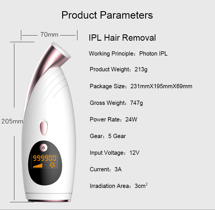 Portable Mini Painless Handheld IPL Laser Skin Rejuvenation