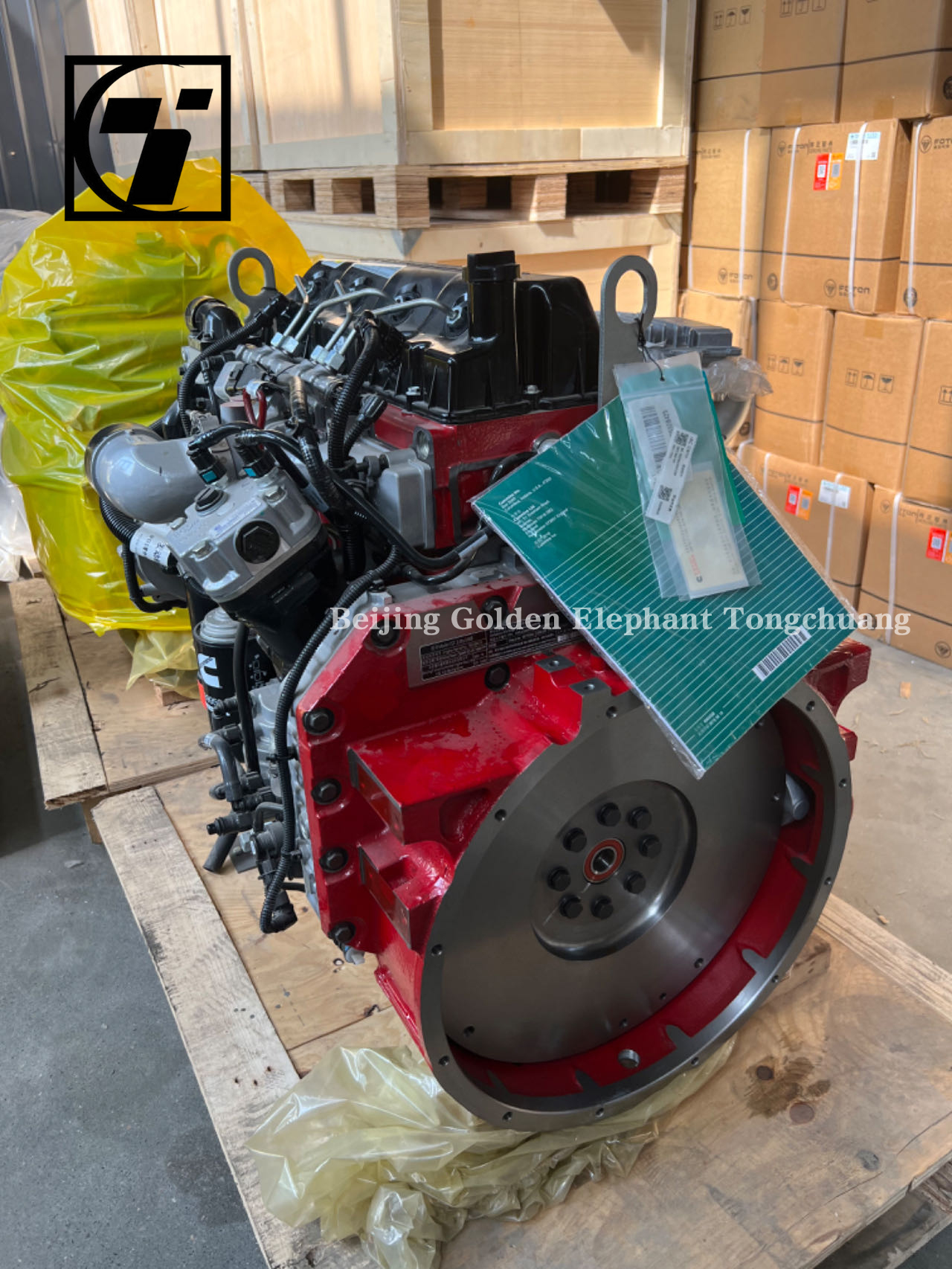 Foton Original Car Truck Engine Assembly with Black Diesel Engine