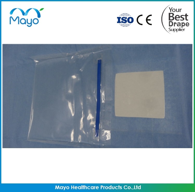 Blue Ophthalmic Drape With Pouch OEM Surgical Eye Drapes For Hospital