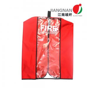 China Mildew Resistant Velcro Straps Fire Extinguisher Cover With Window wholesale