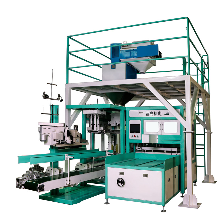 Granule Animal Feed 25 kg rice packing machine 600bags/Hour