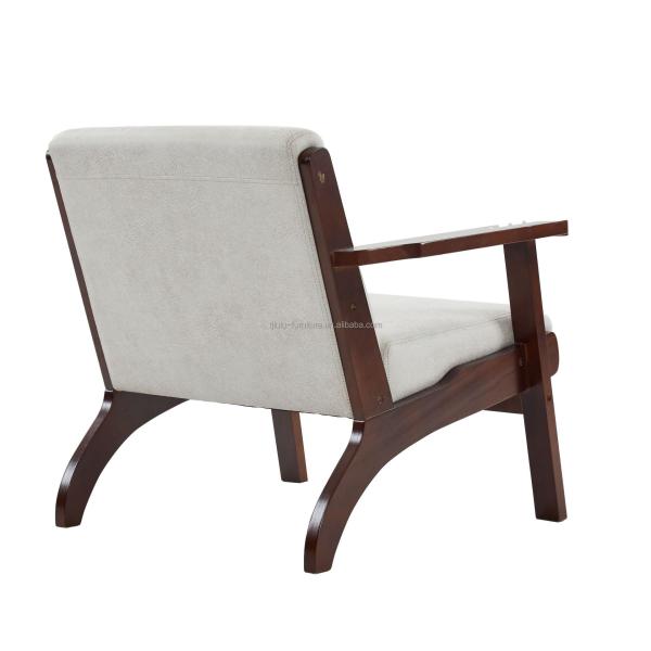 Living Room Modern Arm Sofa Fabric Chaise Lounge Single Sofa Chair with Wabi-Sabi Customized Design
