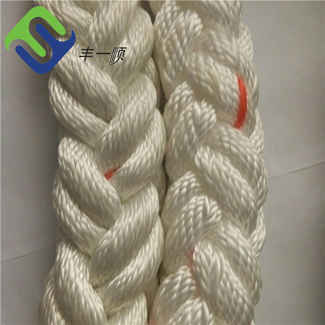 Heavy Duty Multi Color 8 Strand Braided Polyester Rope 64mm For Ship Mooring