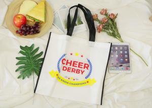 China 80 GSM Eco Friendly Recyclable Tote Bag , Non Woven Tote Bags Color Silk Screen Printing wholesale