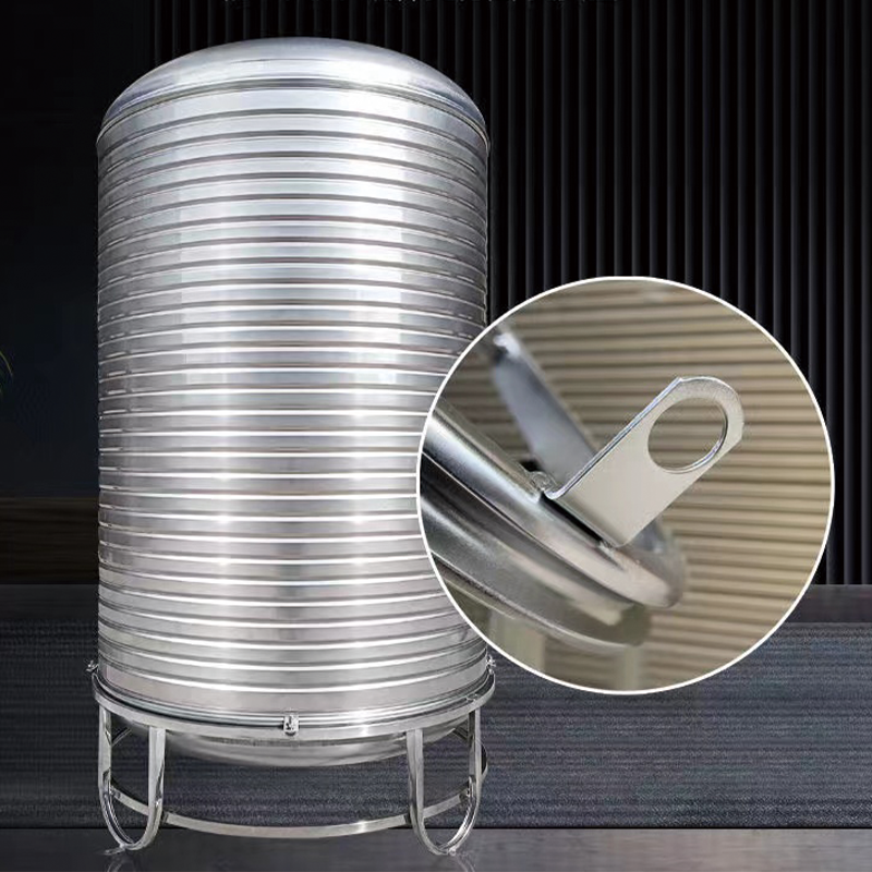 Household Rooftop Domestic Water Supply Stainless Steel Water Tank Durable Insulated Storage Tank