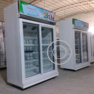 China OP-A407 OPPOL Brand Single-temperature Supermarket Two Glass Door Fridge wholesale