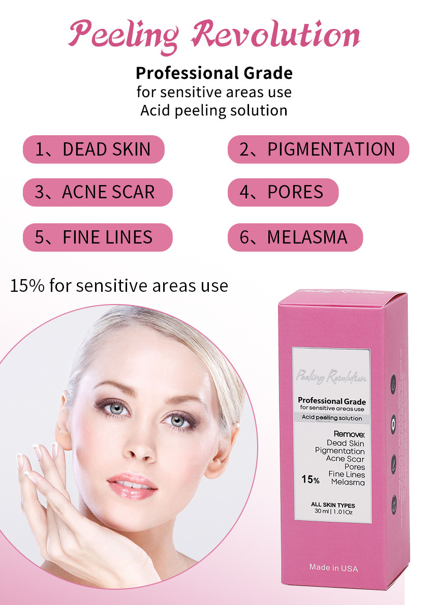 Exfoliating Serum Skin Peeling Solution Acne Remover Skin Care Skin Peeling 30ml