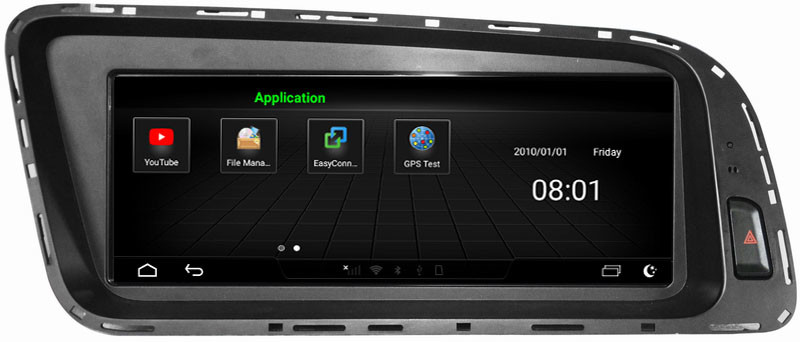 Ouchuangbo media player GPS radio for Audi Q5 2009-2015 support BT MP3 mirror link android 8.0 OS 4+32