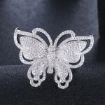 Fashion Colorful Butterfly CZ Gold Ring For Women Girls Fashion Engagement