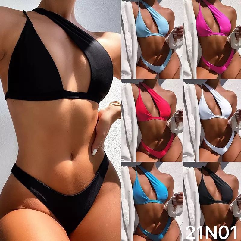 Nylon Glitter Sexy High Waisted Bikini Nylon Glossy Fabric Push Up Bathing Suits blue black colour style ,summer swimwer