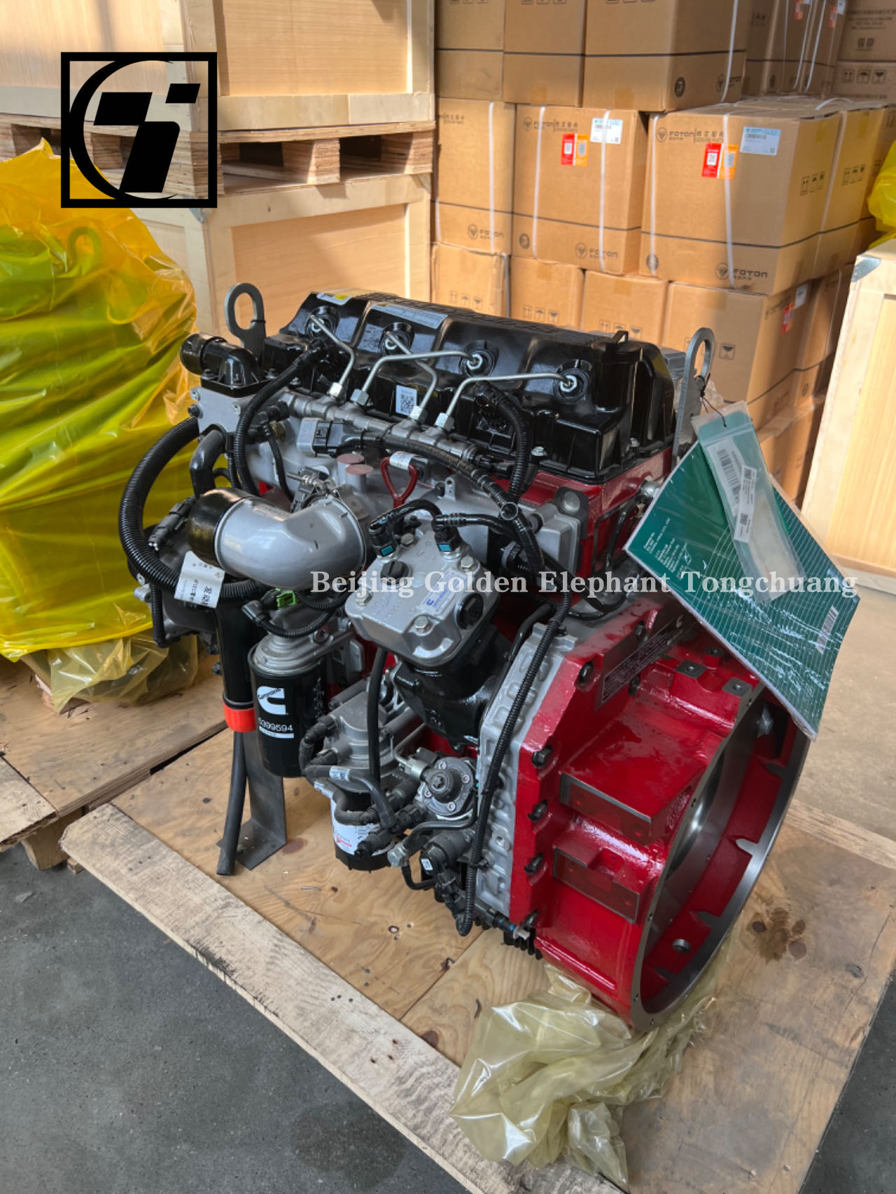 Foton Original Car Truck Engine Assembly with Black Diesel Engine