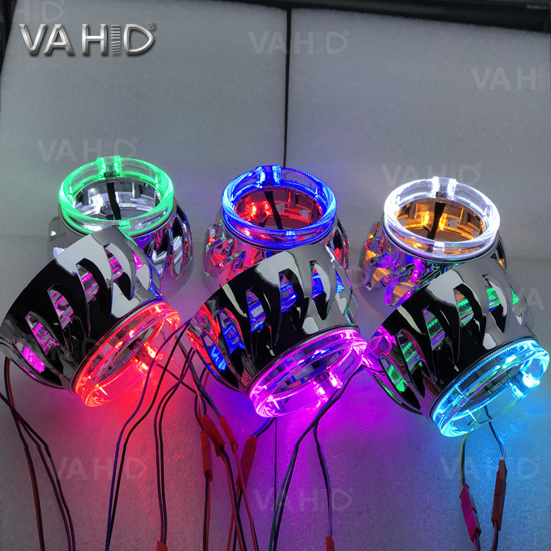CH13 2.5inch Round double Crystal angel eye Bixenon Car hid xenon projector kit