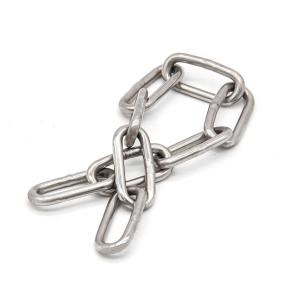 China Waterproof link stainless steel jack chain silver wholesale