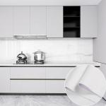 60cm*10m Kitchen Wall Paper Sticker High Glossy Oil Proof Kitchen Wallpaper
