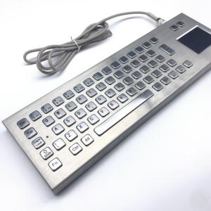 China IP65 / IK07 Industrial PC Keyboard Explosionproof Stainless Steel Keyboard wholesale