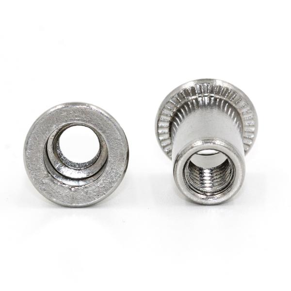 Nickel Plated Stainless Steel Rivet Nut Flat Head Grade 8.8 For Heavy Duty