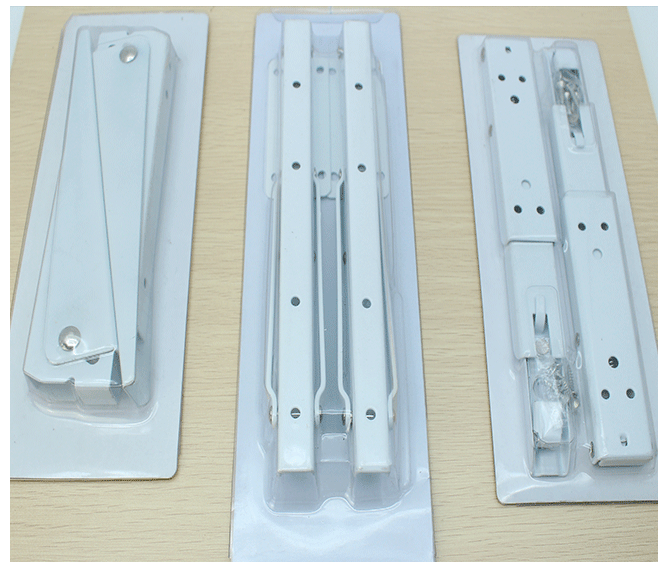 Custom Triangle Spring Folding Shelf Locking Hinge Bracket for Wall Mounting in Silver