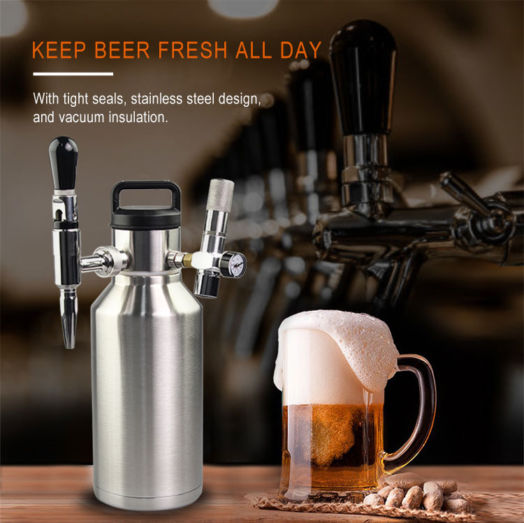 Double Wall 64 Ounce Stainless Steel Water Bottle With Chug Cap
